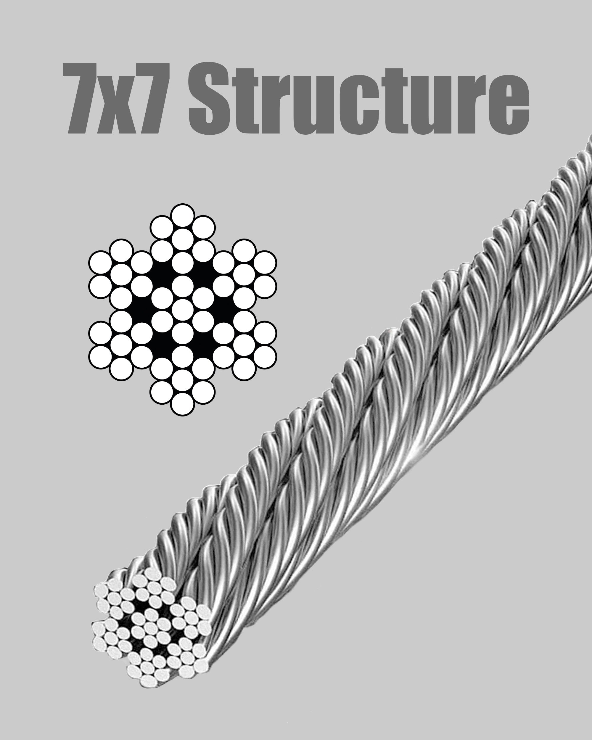 316 Stainless Steel Deck Cable - 2