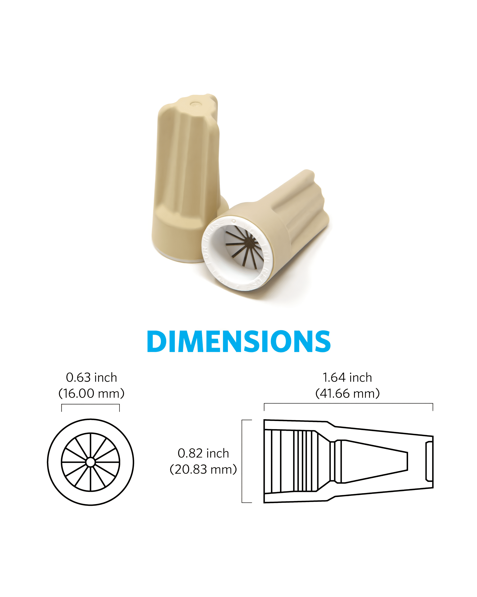 Waterproof Wire Connector (#14 - #8 AWG) for Low Voltage Landscape Lighting - 20 Pack