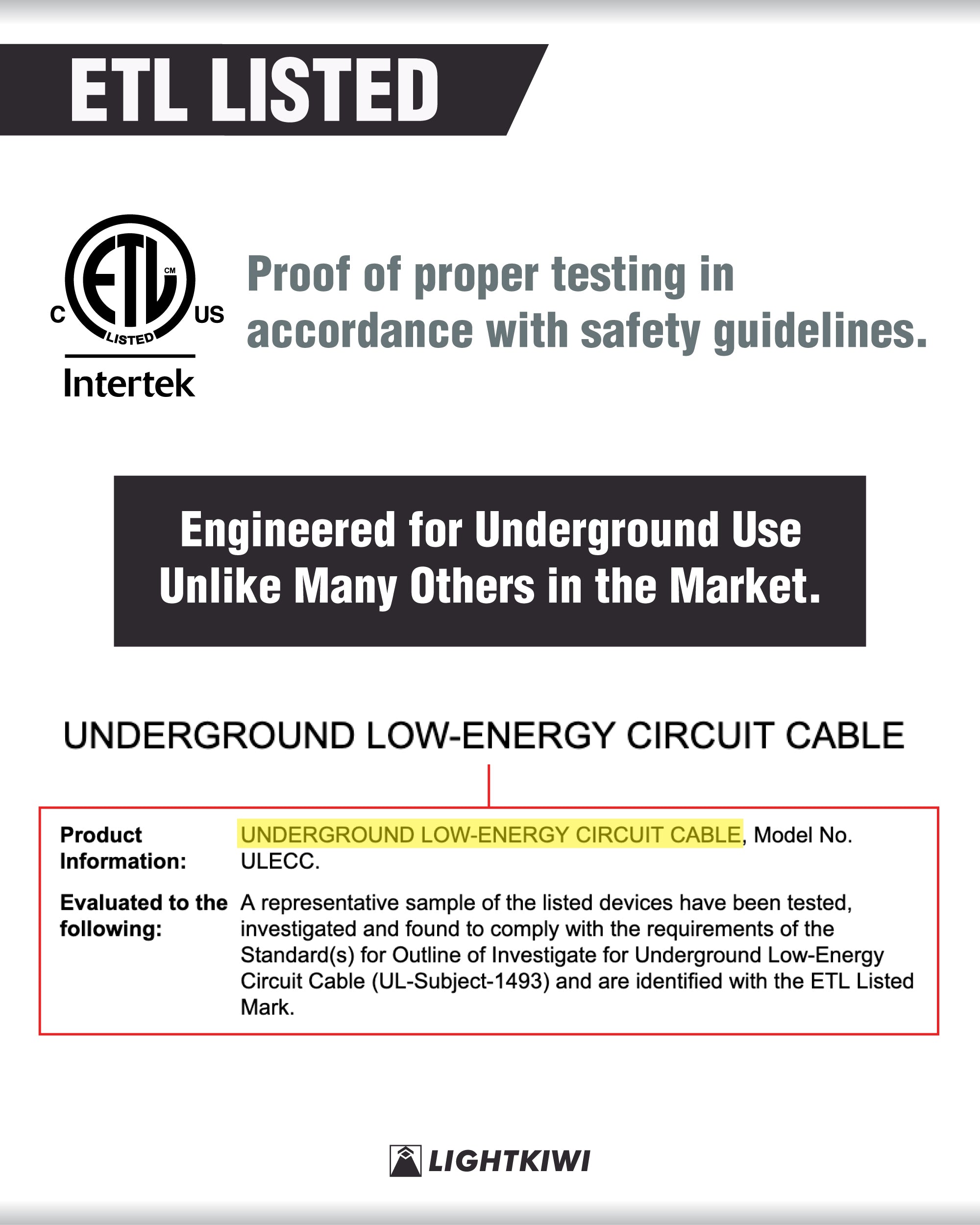 50ft Landscape Lighting Wire - 6
