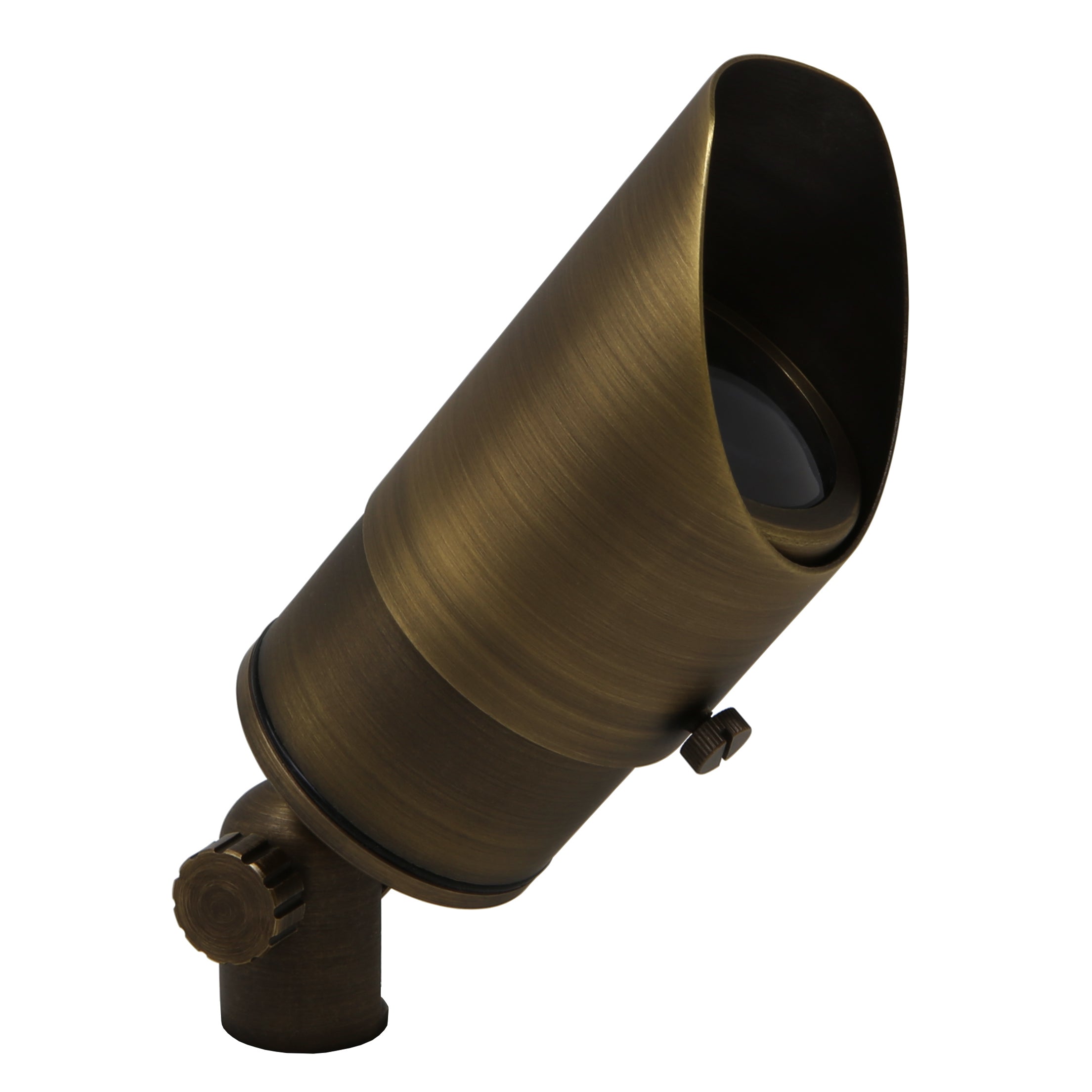 Adjustable Focus Spotlight for Low Voltage Landscape Lighting [Brass]