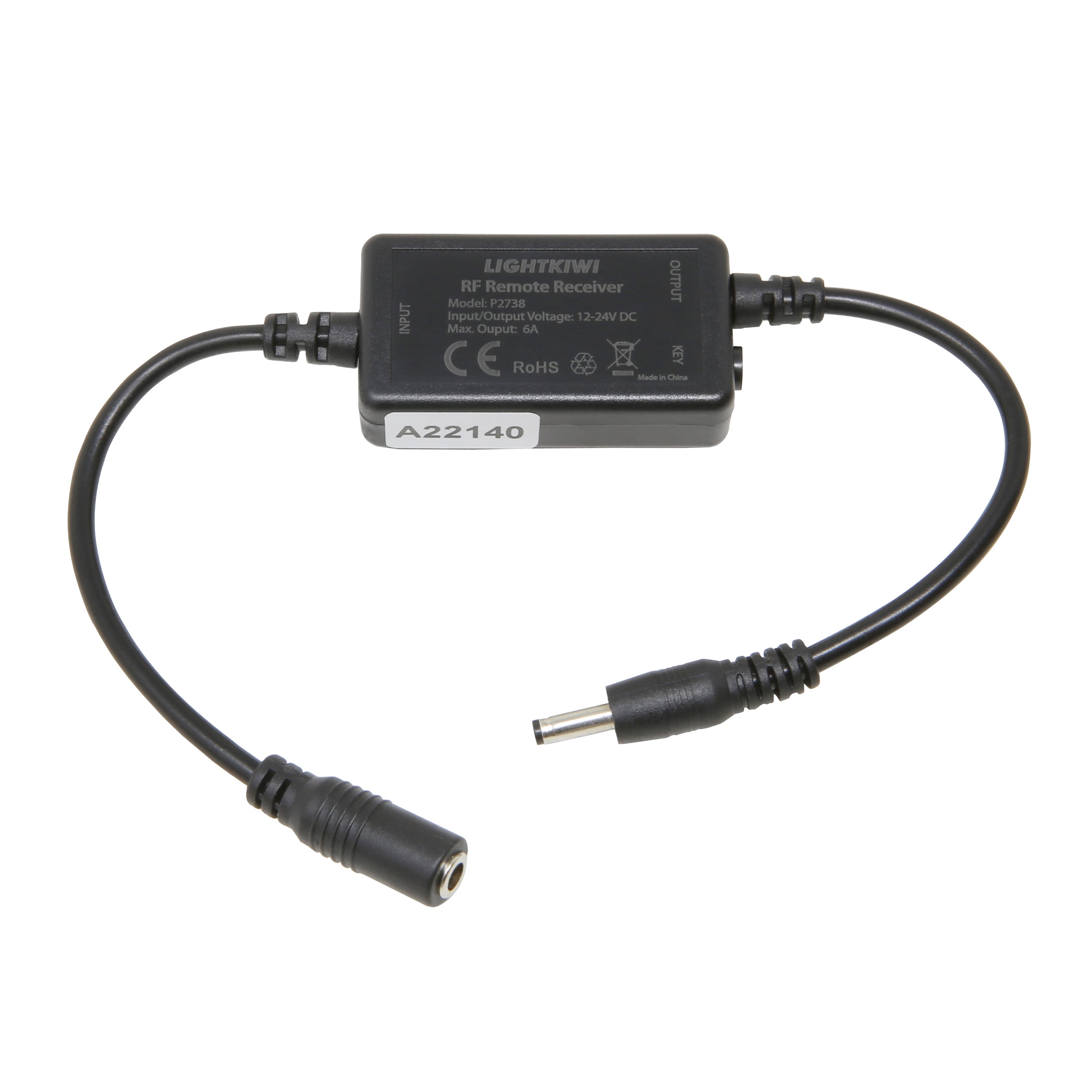 Wireless Dimmer Switch (Dial Remote Control + Receiver) for Modular LED Under Cabinet Lighting