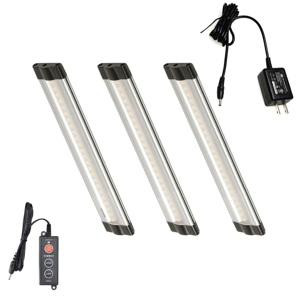 6 Inch Cool White Modular LED Under Cabinet Lighting - Premium Kit (3 Panels) | Lightkiwi