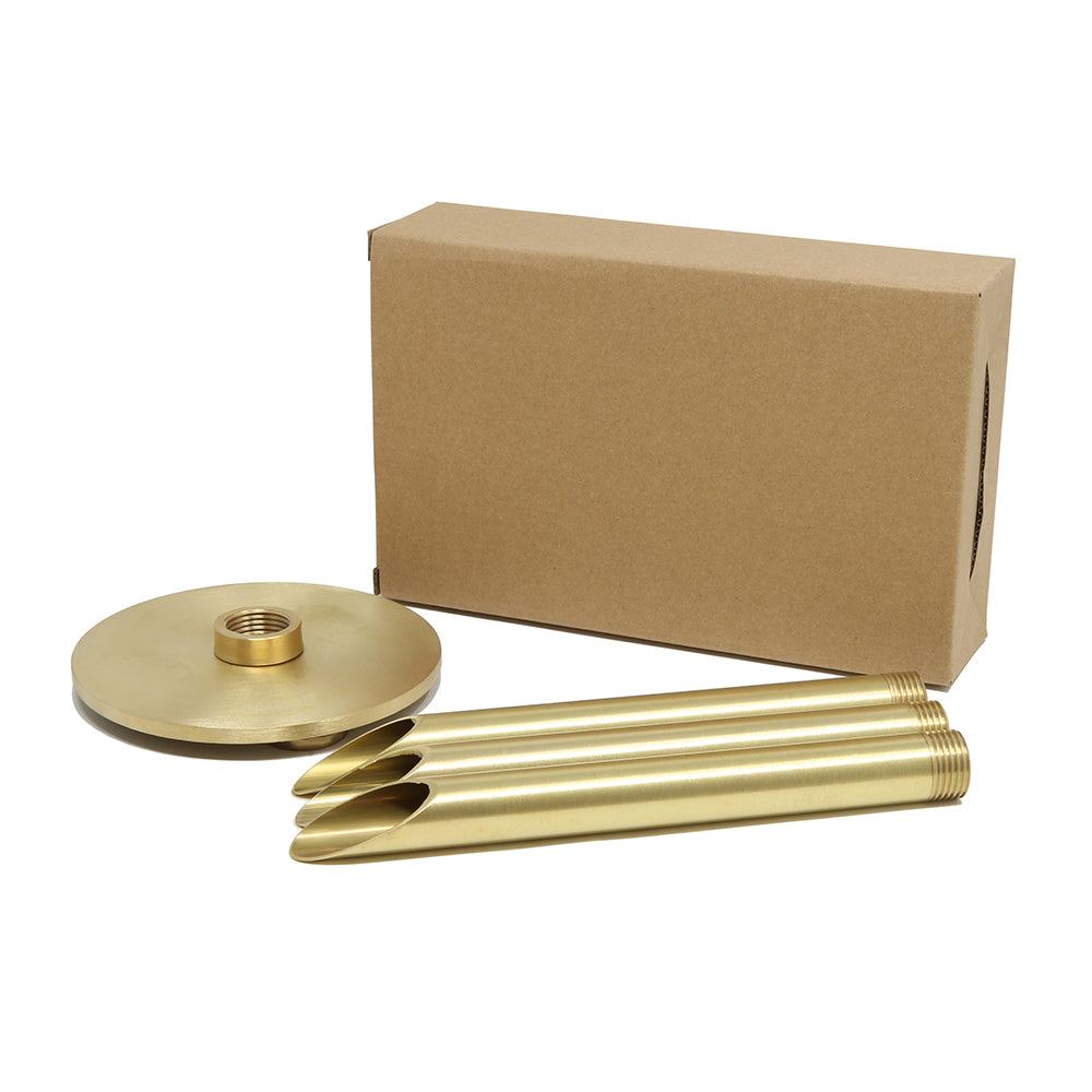 8-Inch Solid Brass Tripod Ground Stake, 1/2-14 NPSM Thread (1 Pack)