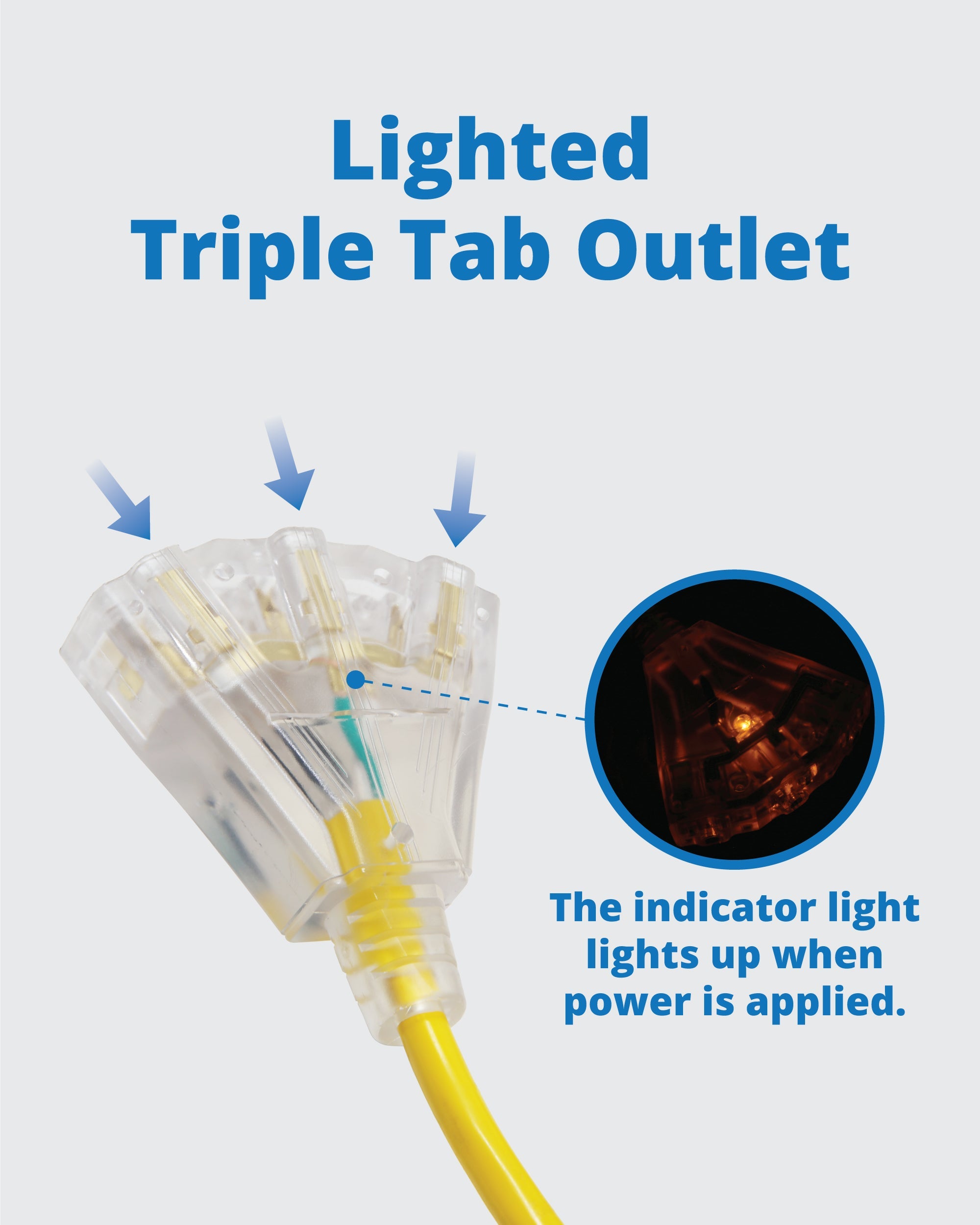 retractable extension cord reel 50ft - 5