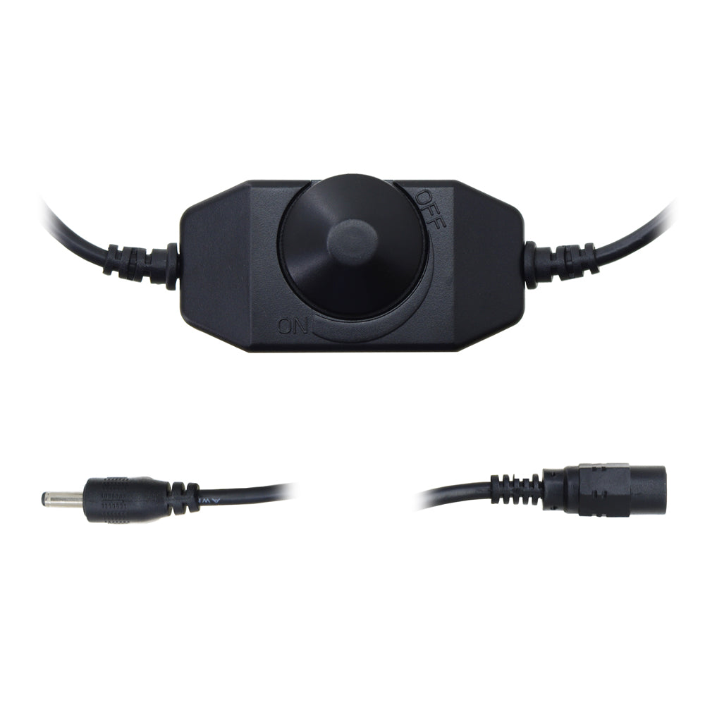 Rotary Dimmer Switch for Modular LED Under Cabinet Lighting (Black)