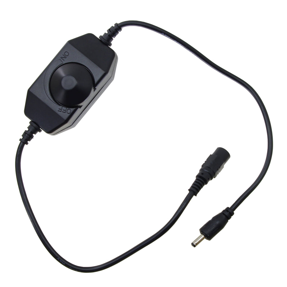 Rotary Dimmer Switch for Modular LED Under Cabinet Lighting (Black)