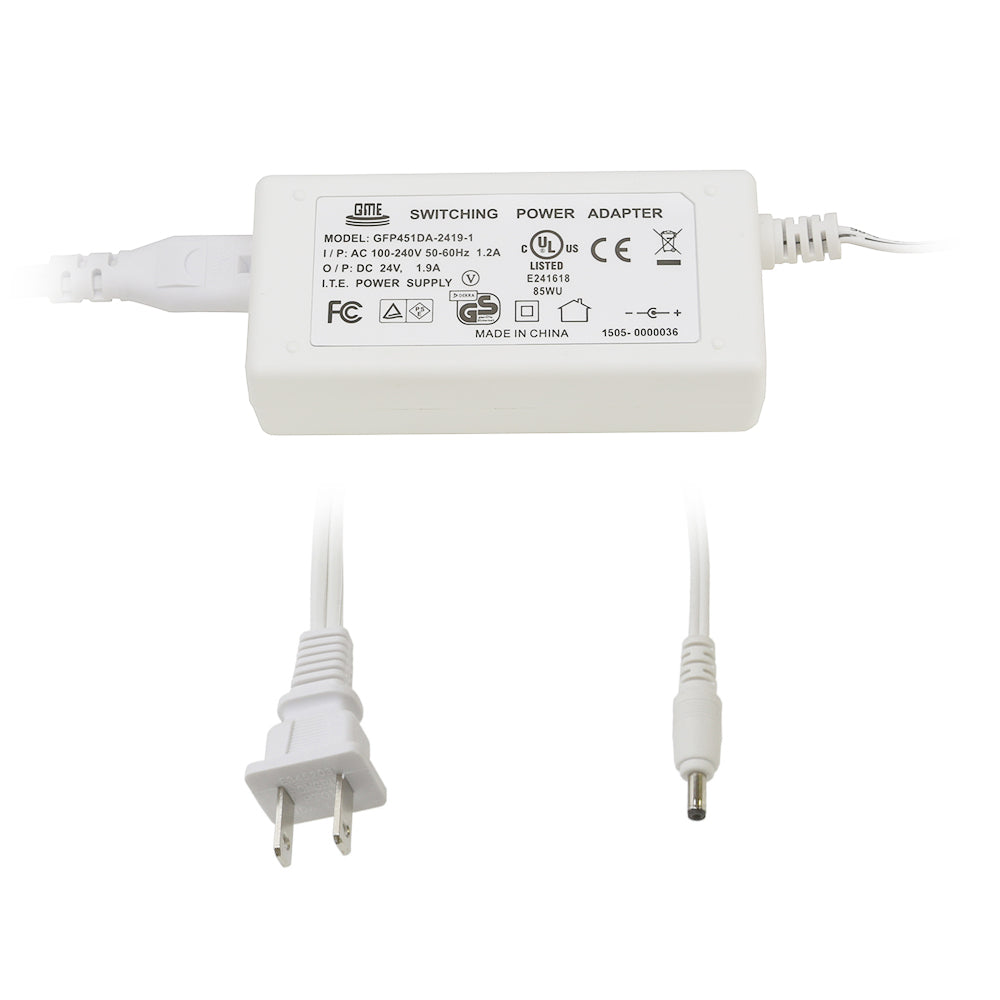 45 Watt Power Supply for Modular LED Under Cabinet Lighting (White) | Lightkiwi