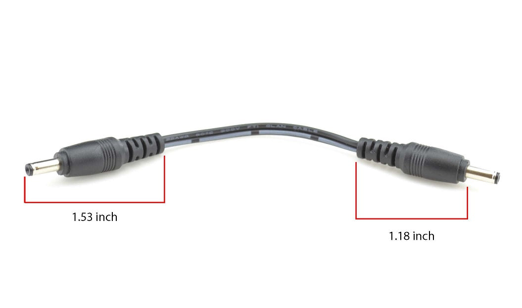 4 inch Interconnect Cable for Modular LED Under Cabinet Lighting (Black) | Lightkiwi