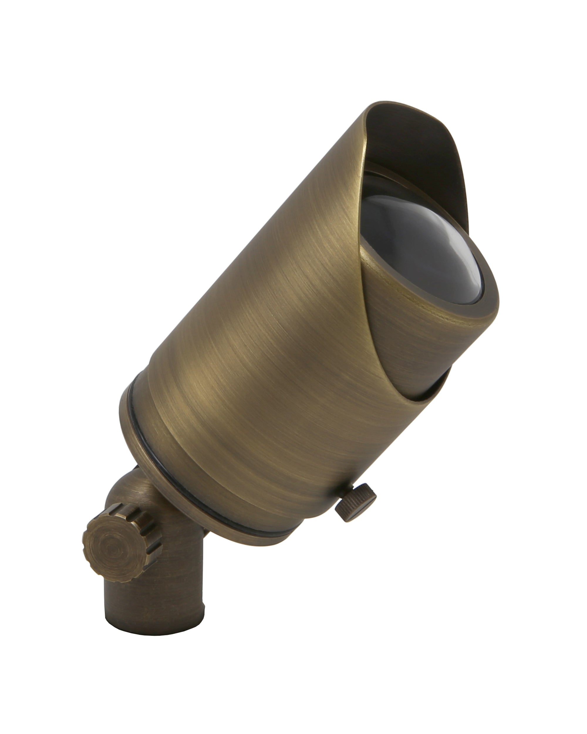 Adjustable Focus Spotlight for Low Voltage Landscape Lighting [Brass]
