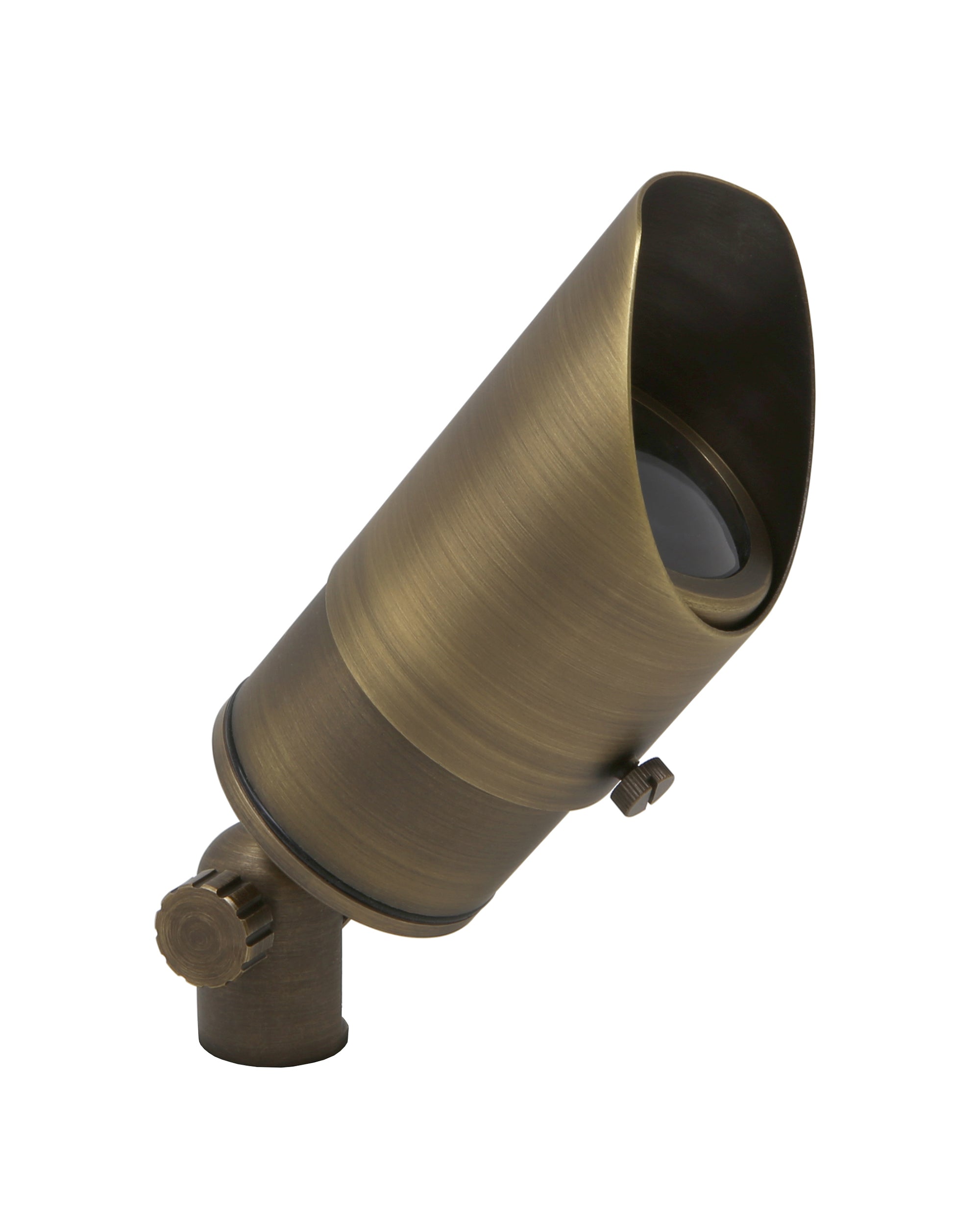 Adjustable Focus Spotlight for Low Voltage Landscape Lighting [Brass]