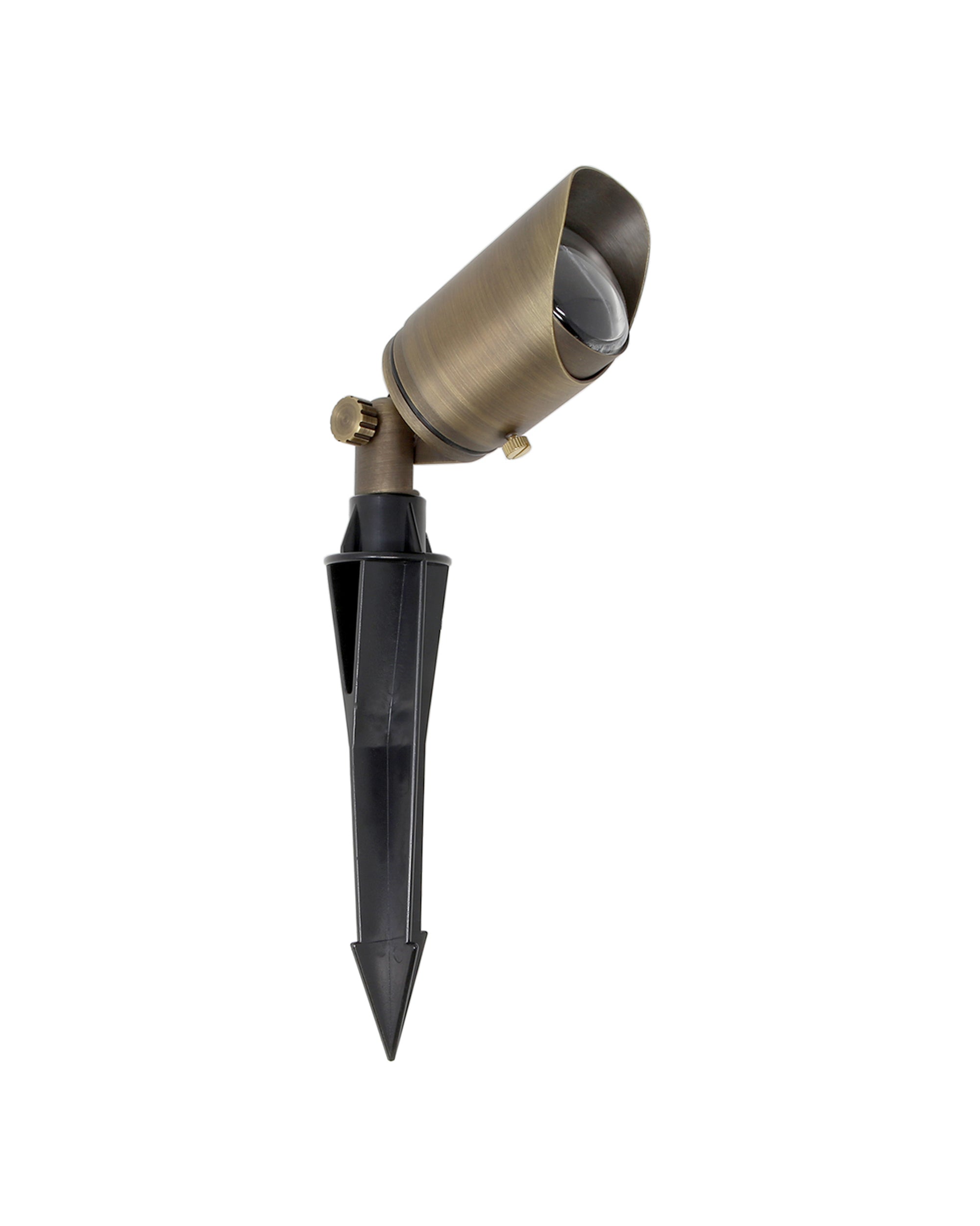 Adjustable Focus Spotlight for Low Voltage Landscape Lighting [Brass]