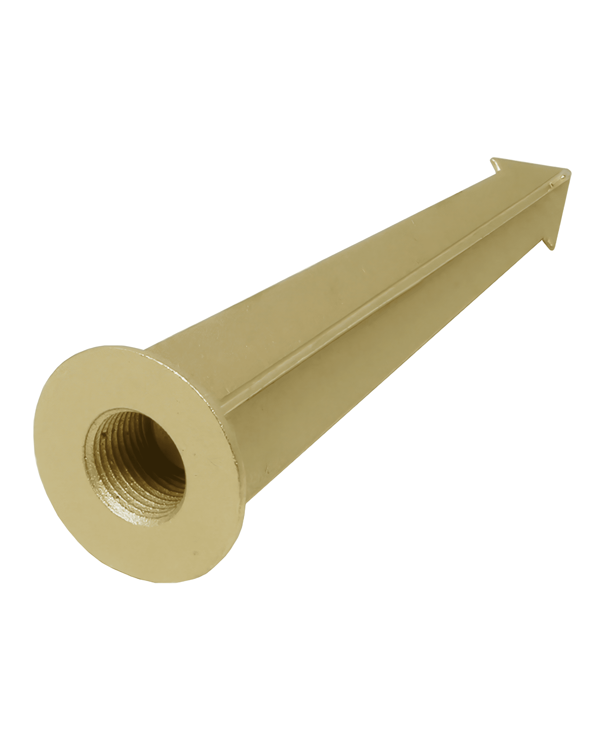 8-Inch Solid Brass Ground Stake, 1/2-14 NPSM Thread (1 Pack) | Lightkiwi