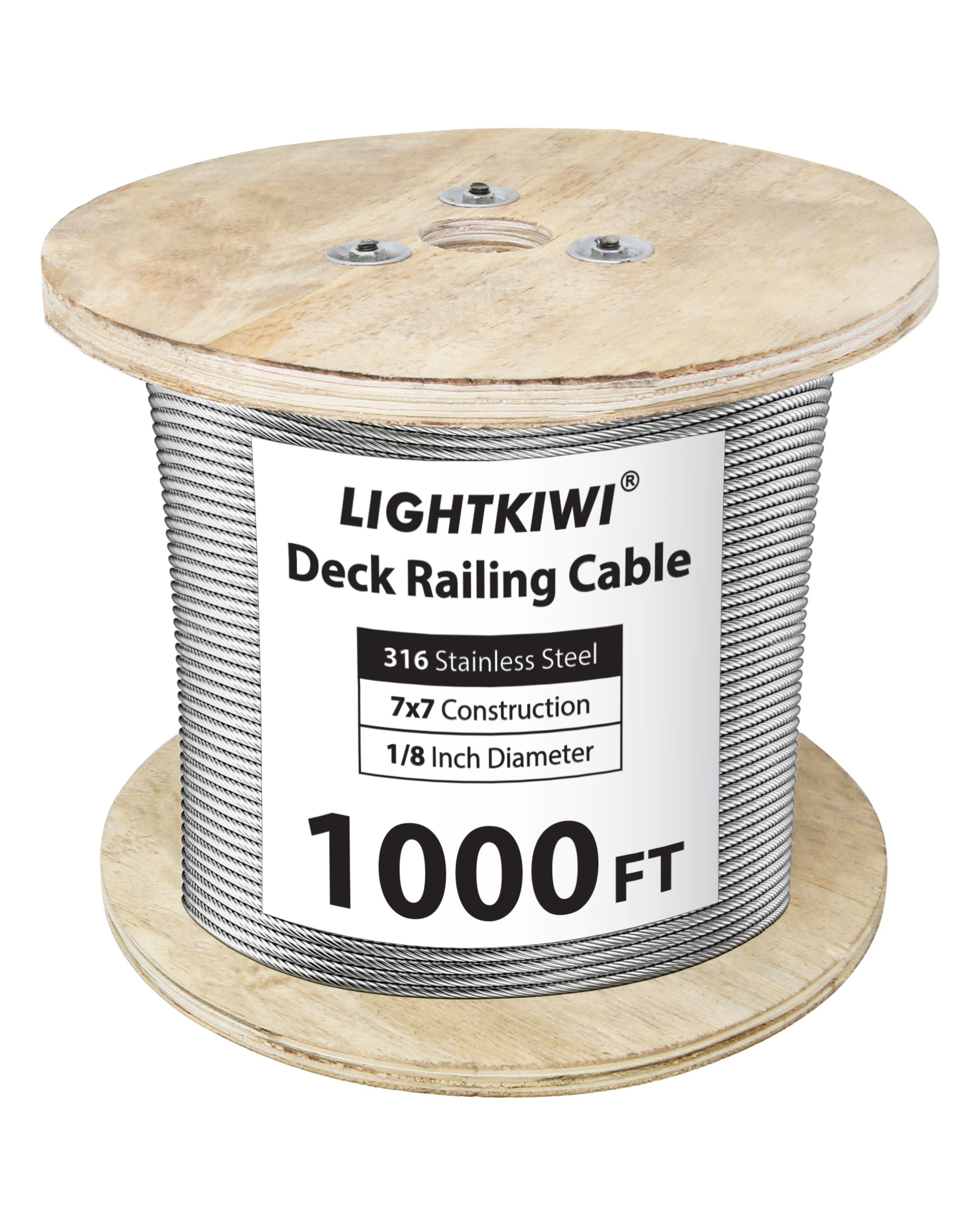 1000ft Spool Wire Rope 1/8 - 0