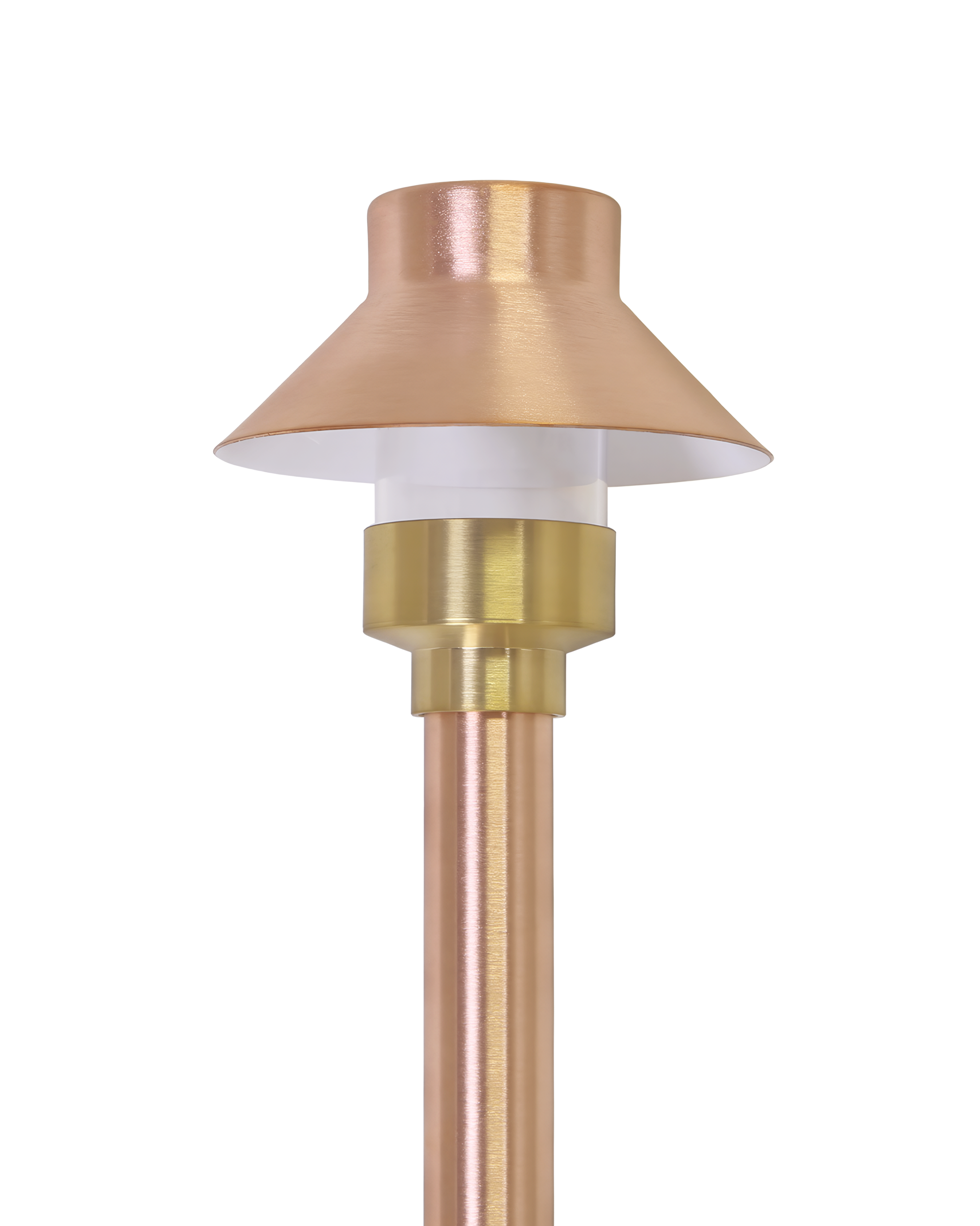 Top Hat Path & Area Light for Low Voltage Landscape Lighting [Copper]