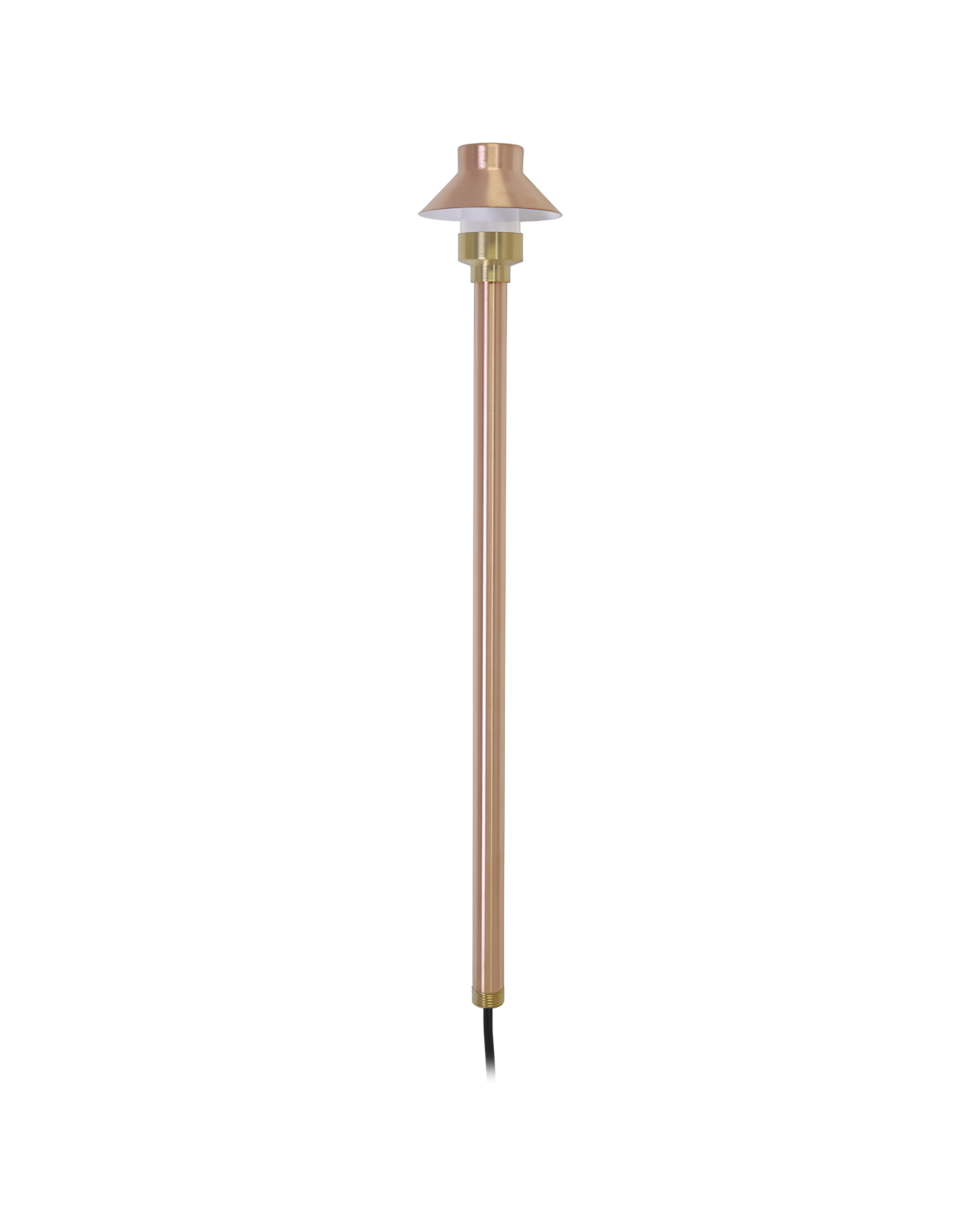 Top Hat Path & Area Light for Low Voltage Landscape Lighting [Copper]