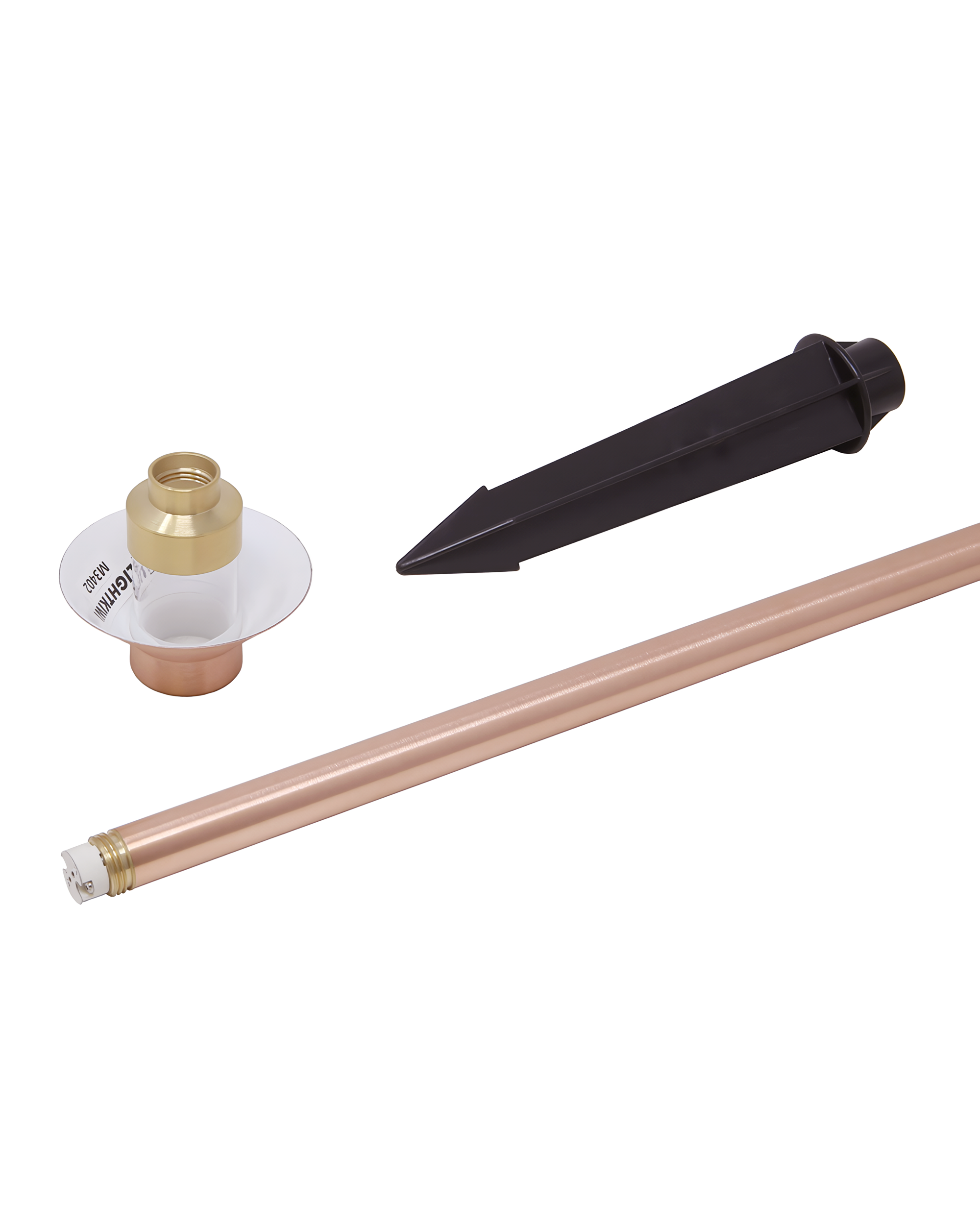 Top Hat Path & Area Light for Low Voltage Landscape Lighting [Copper]
