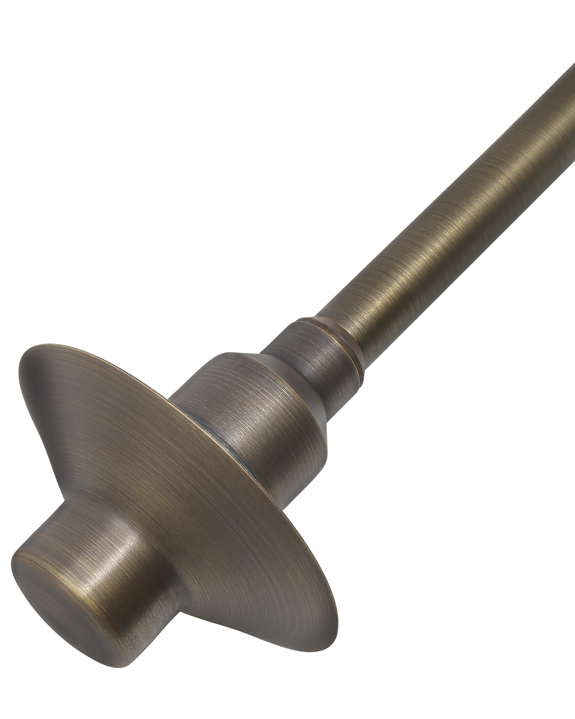 Top Hat Path & Area Light for Low Voltage Landscape Lighting [Brass]
