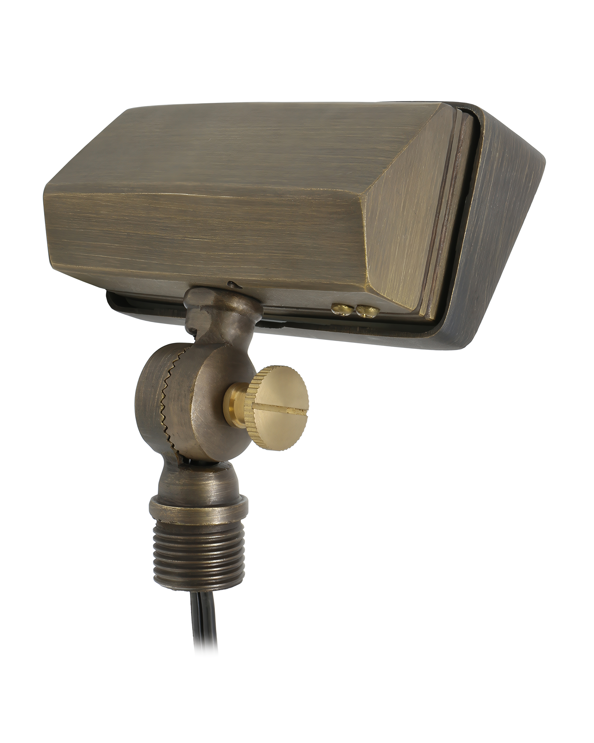 Super Efficiency Flood Light & Wall Wash for Low Voltage Landscape Lighting [Brass]