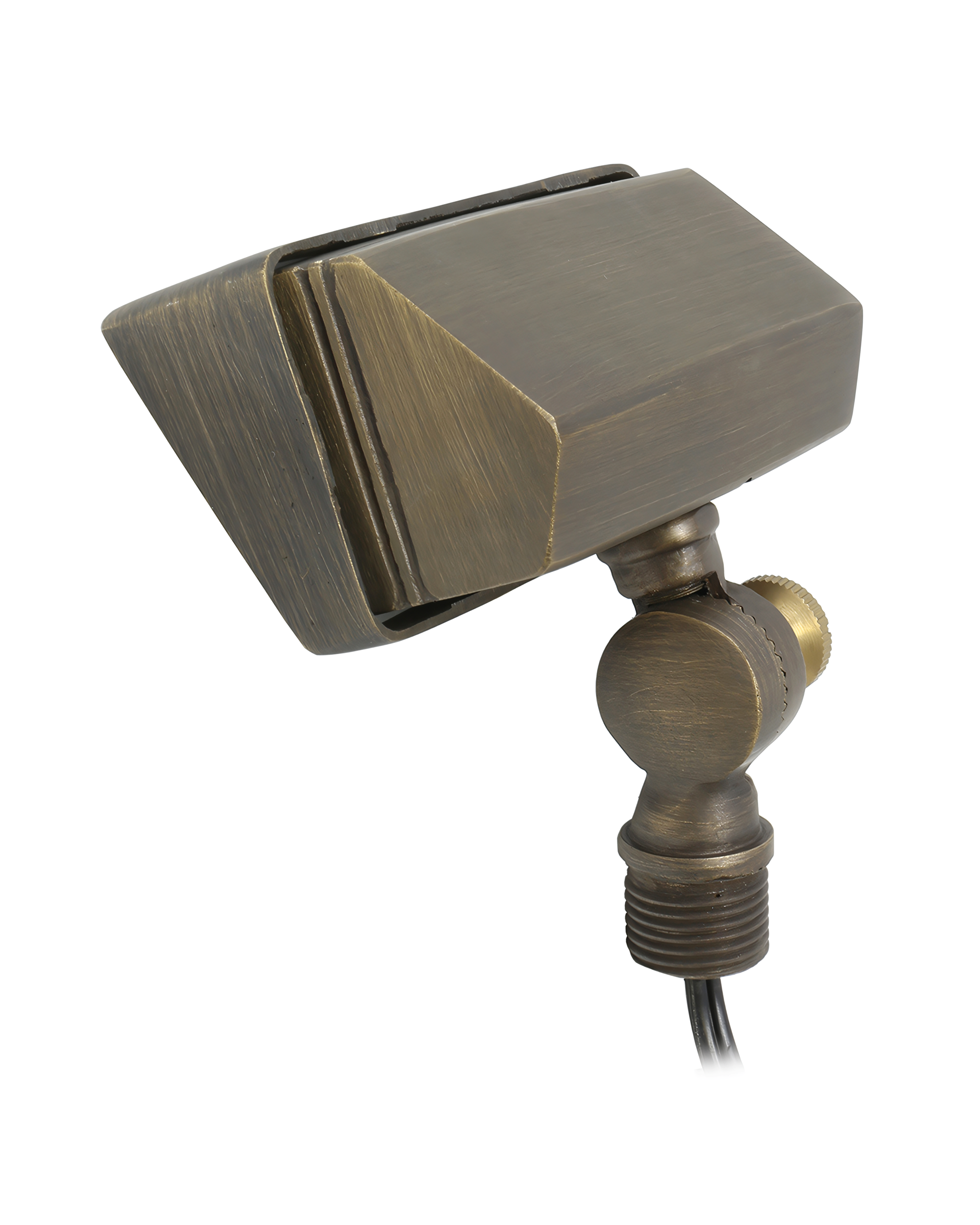 Super Efficiency Flood Light & Wall Wash for Low Voltage Landscape Lighting [Brass]