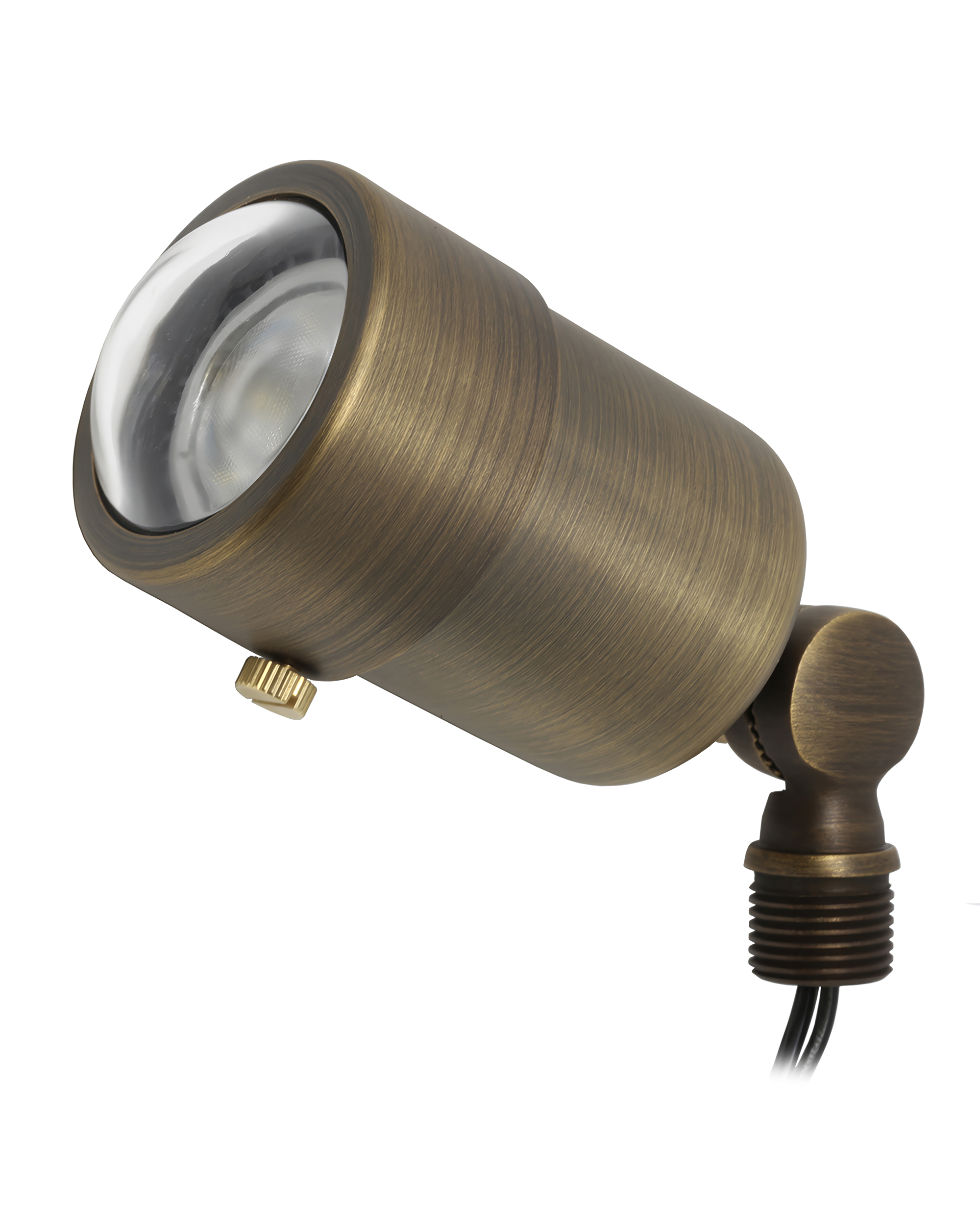 Macro Spotlight for Low Voltage Landscape Lighting [Brass]