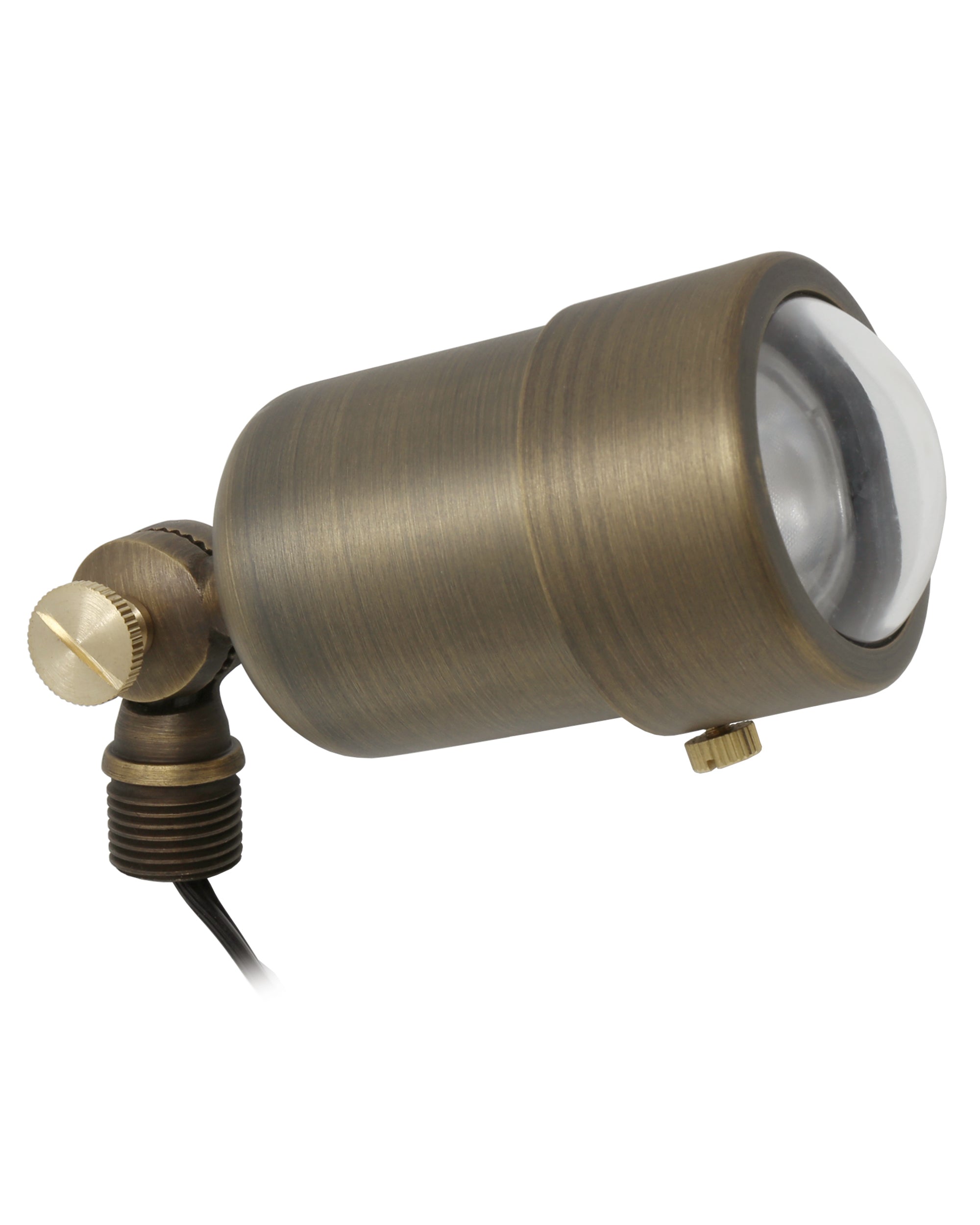 Macro Spotlight for Low Voltage Landscape Lighting [Brass]