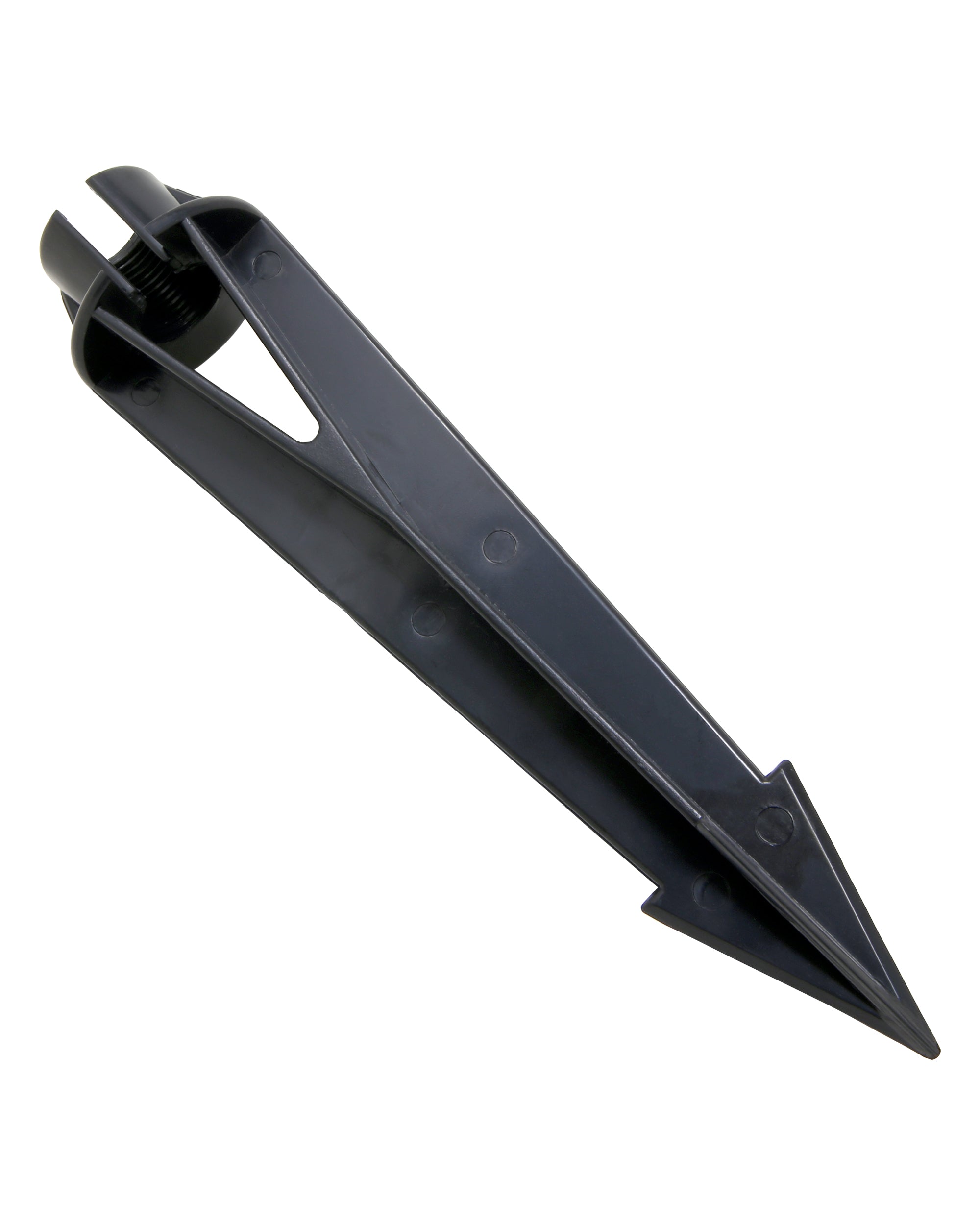 9-Inch ABS Ground Stake with Side Wire Way, 1/2-14 NPSM Thread (6 Pack) | Lightkiwi
