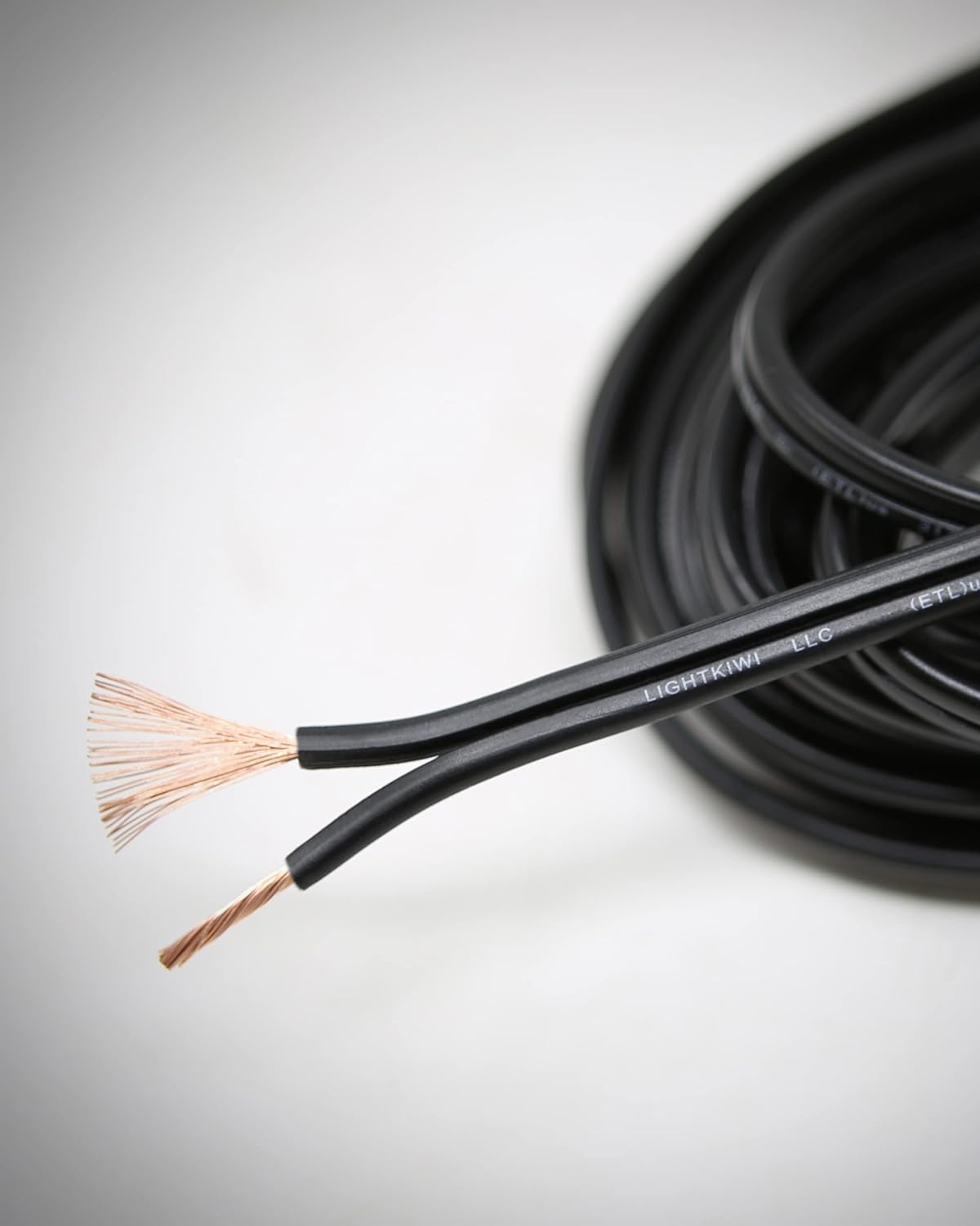 Zonegrace 12AWG 2-Conductor 12/2 Direct Burial Wire for Low Voltage Landscape Lighting 265ft