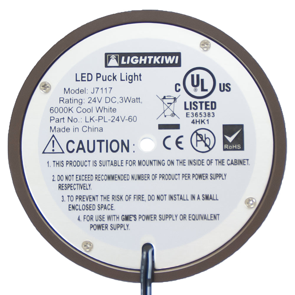 3.5 inch Warm White LED Puck Lights - Premium Kit (3 Pack) | Lightkiwi