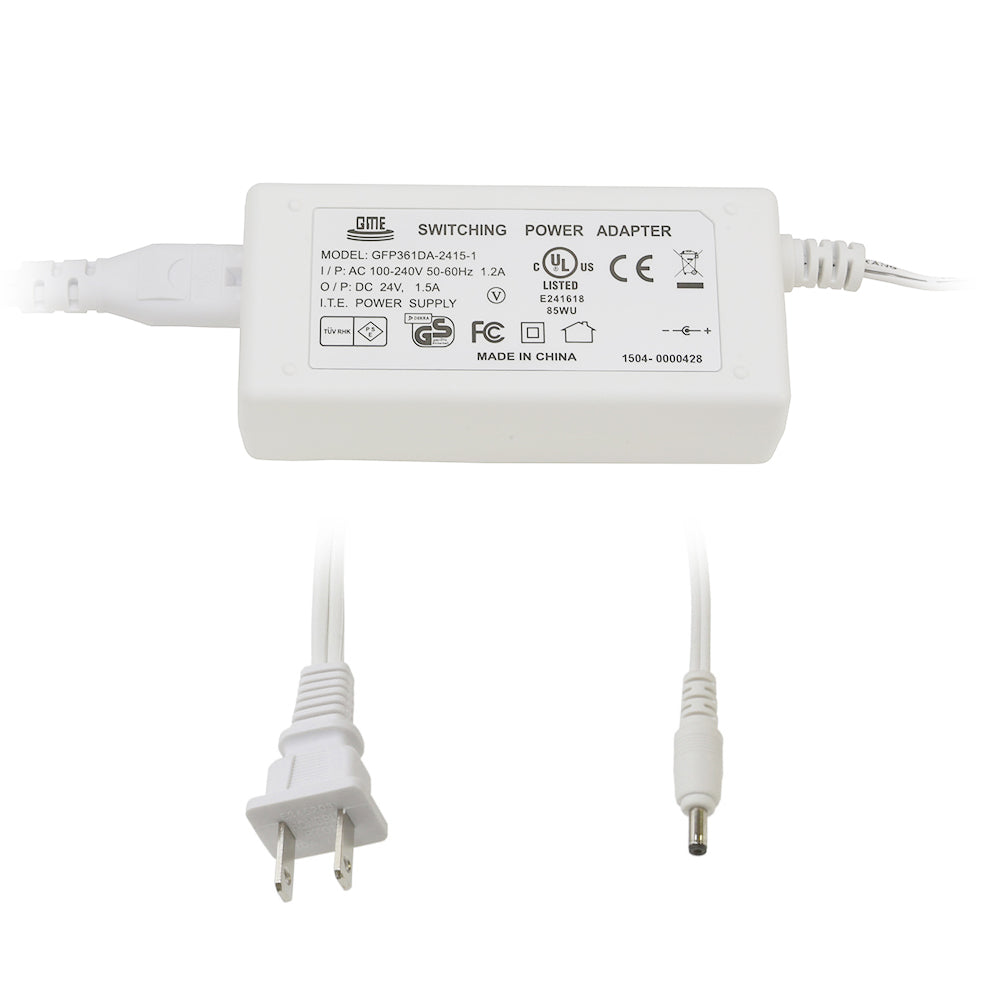 36 Watt Power Supply for Modular LED Under Cabinet Lighting (White) | Lightkiwi