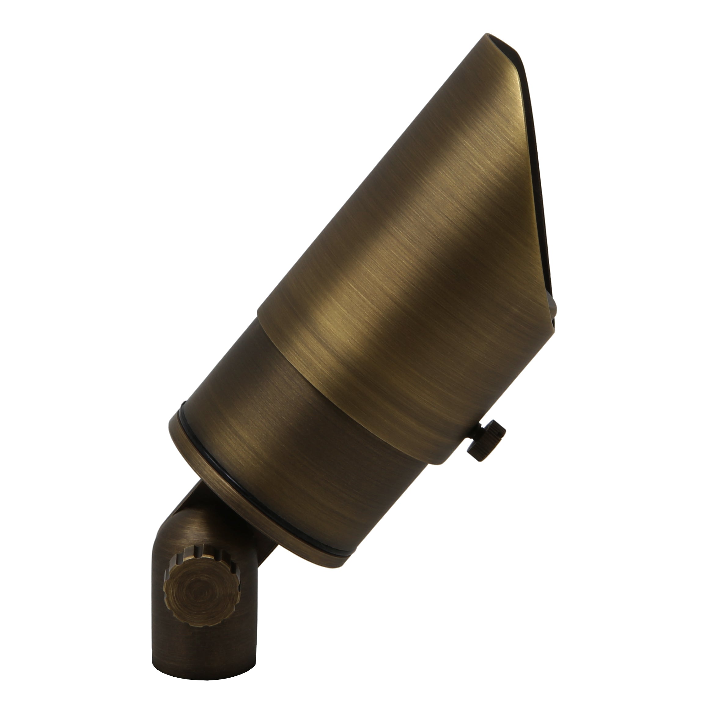 Adjustable Focus Spotlight for Low Voltage Landscape Lighting [Brass]