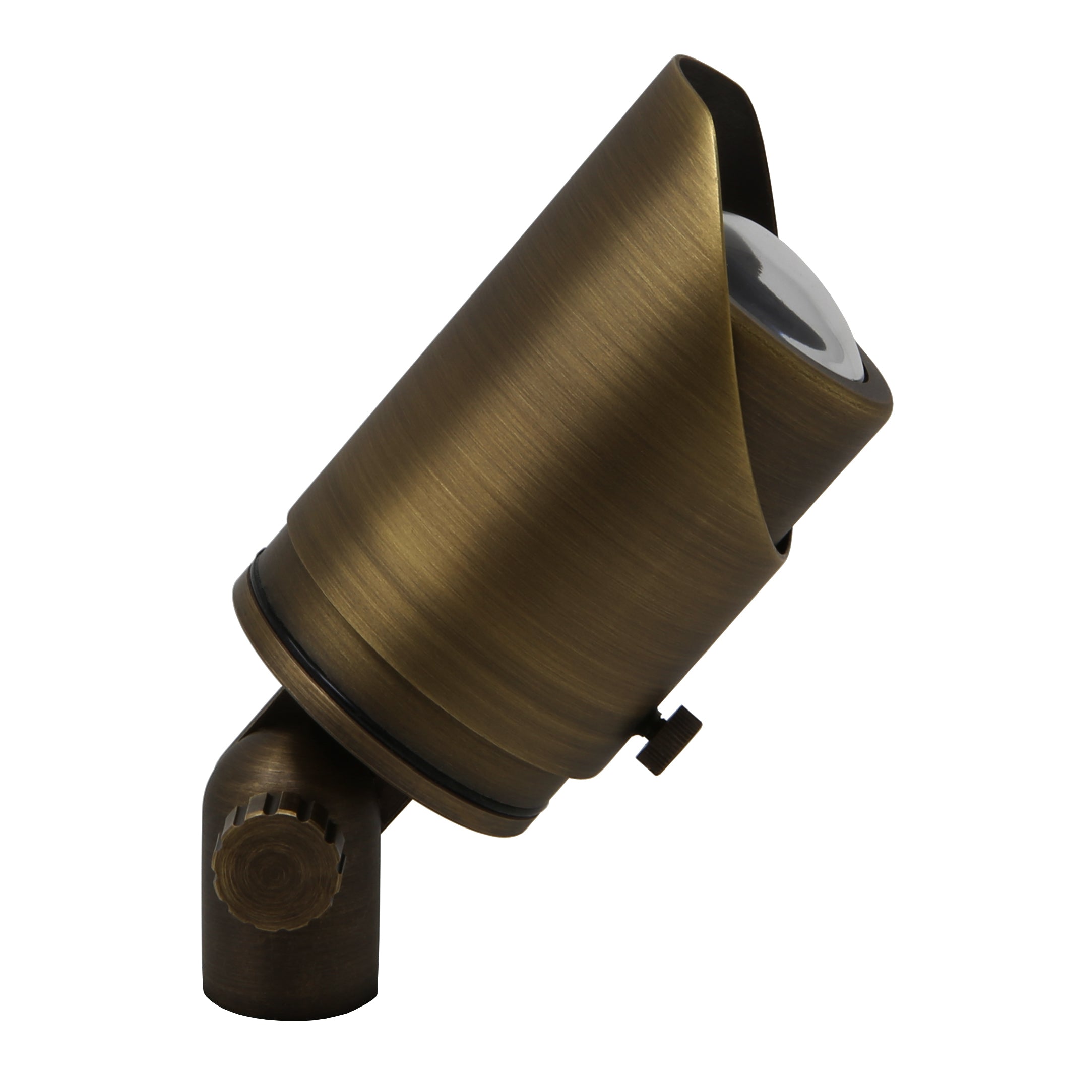 Adjustable Focus Spotlight for Low Voltage Landscape Lighting [Brass]