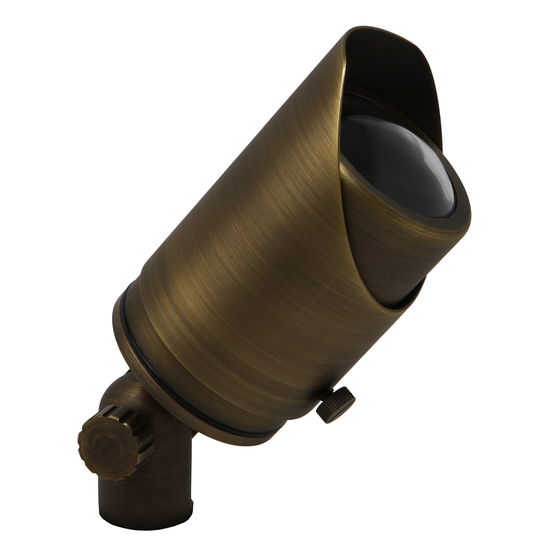 Adjustable Focus Spotlight for Low Voltage Landscape Lighting [Brass]