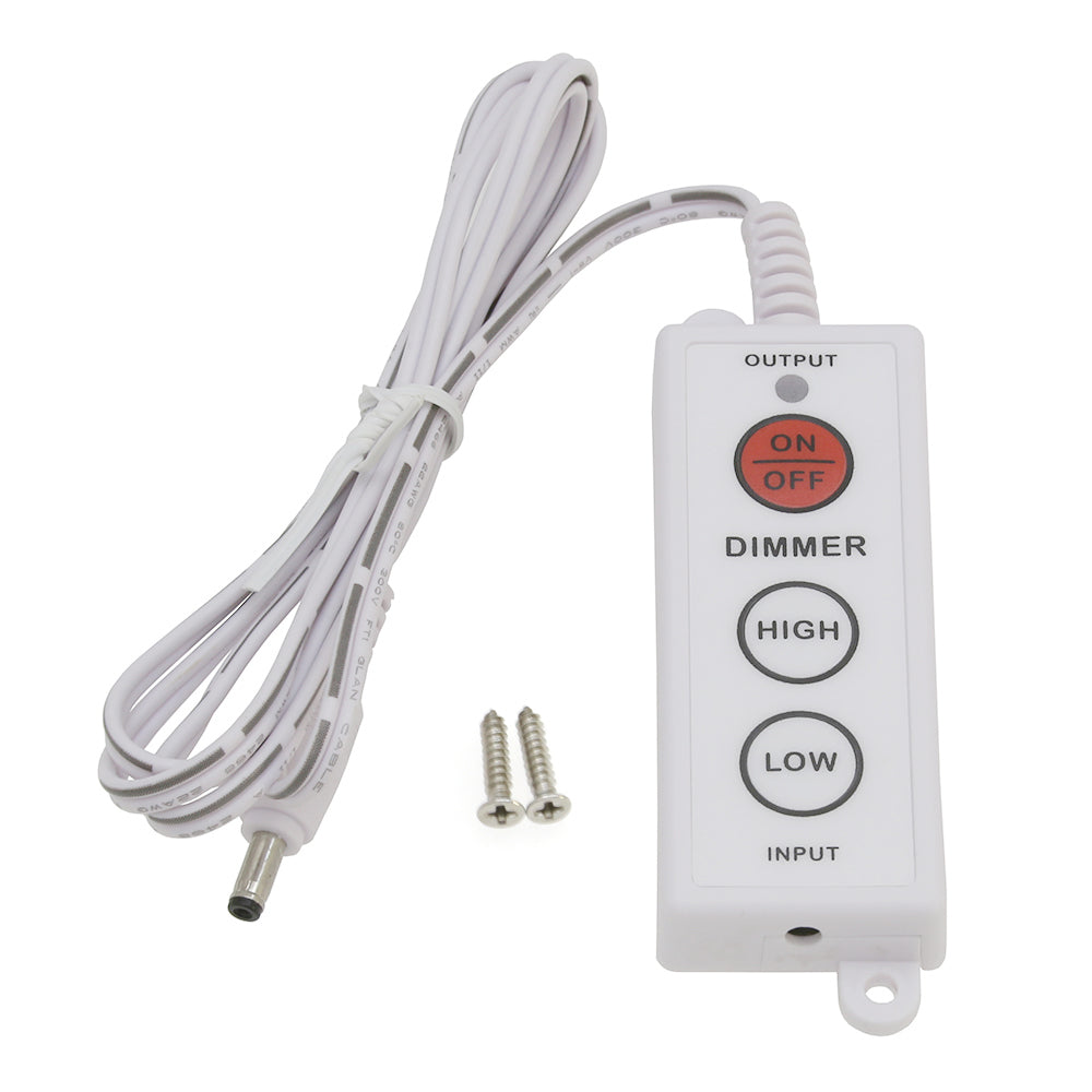 Dimmer Switch for Modular LED Under Cabinet Lighting (White)