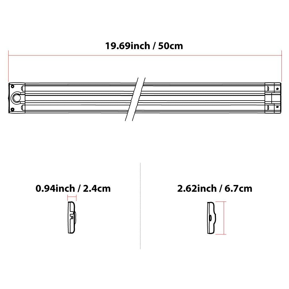 20 Inch Warm White Plug-In LED Under Cabinet Lighting