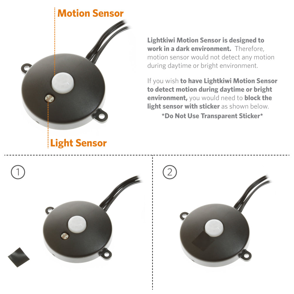 Motion Sensor (PIR) for Modular LED Under Cabinet Lighting