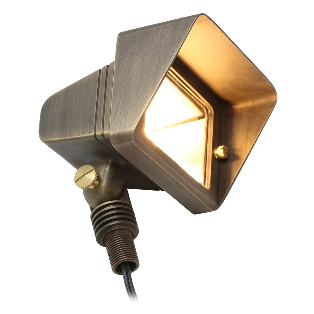 Splendid Flood Light & Wall Wash for Low Voltage Landscape Lighting [Brass]