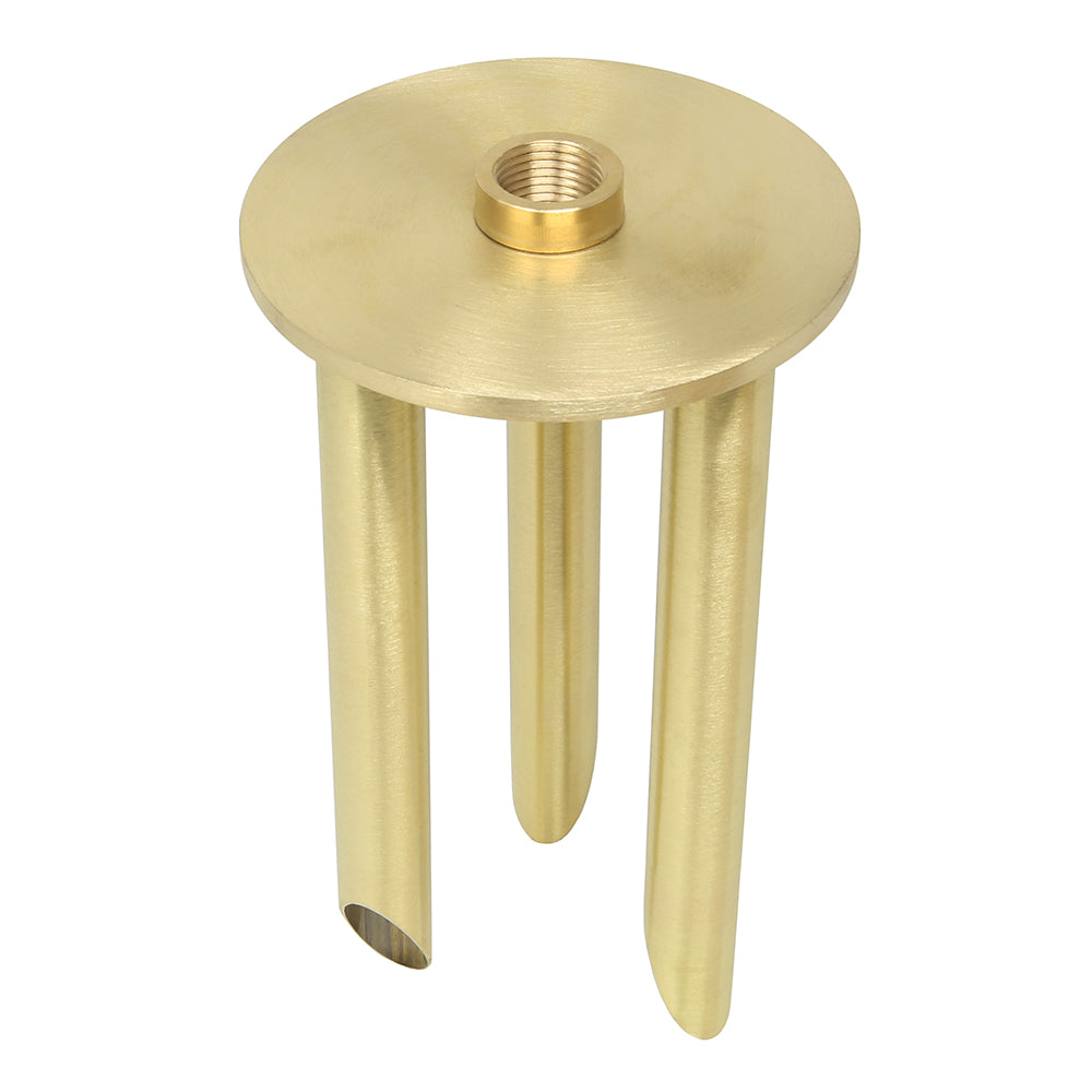 8-Inch Solid Brass Tripod Ground Stake, 1/2-14 NPSM Thread (1 Pack)