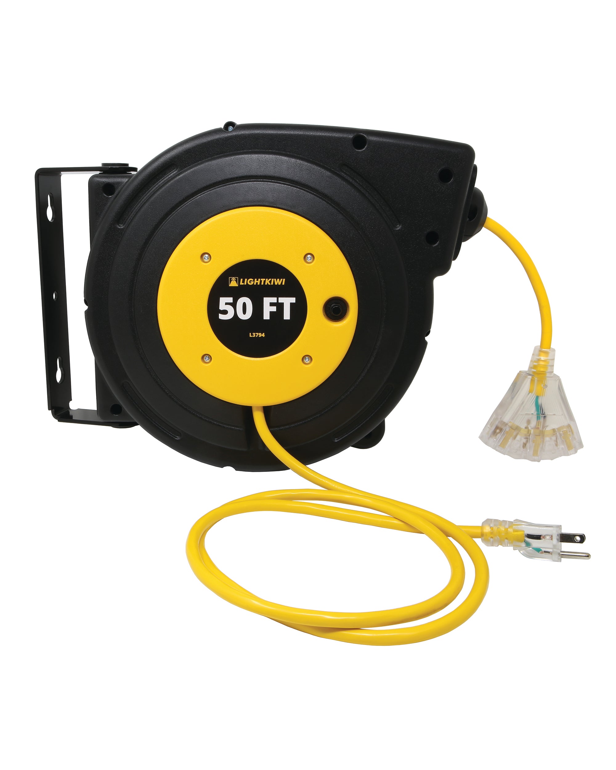 50 ft Retractable Extension Cord Reel
