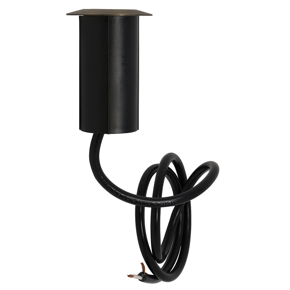 Integrated LED In-Ground Well Light for Low Voltage Landscape Lighting [Brass]