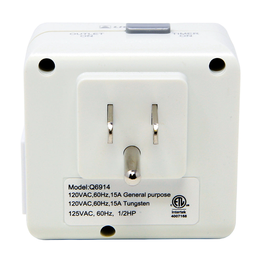 Mechanical Timer for Low Voltage Landscape Lighting Transformer
