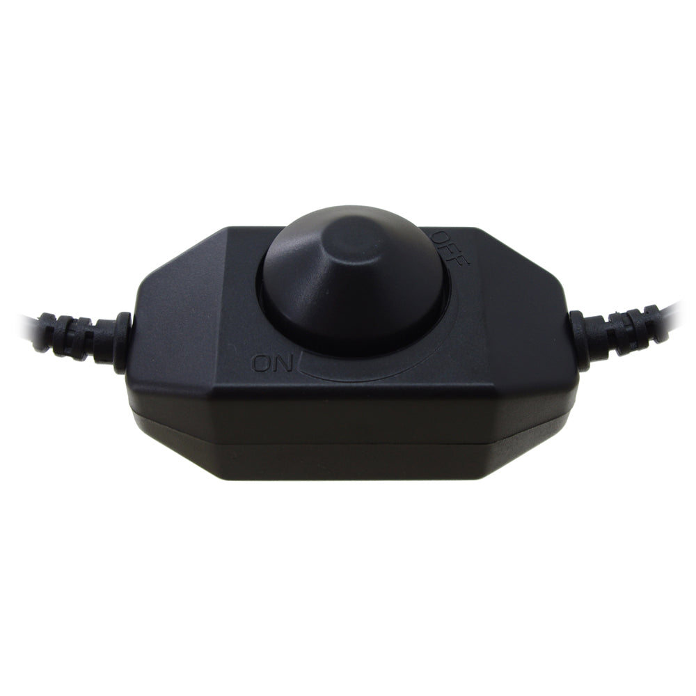 Rotary Dimmer Switch for Modular LED Under Cabinet Lighting (Black)