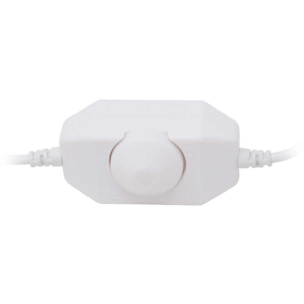 Rotary Dimmer Switch for Modular LED Under Cabinet Lighting (White)
