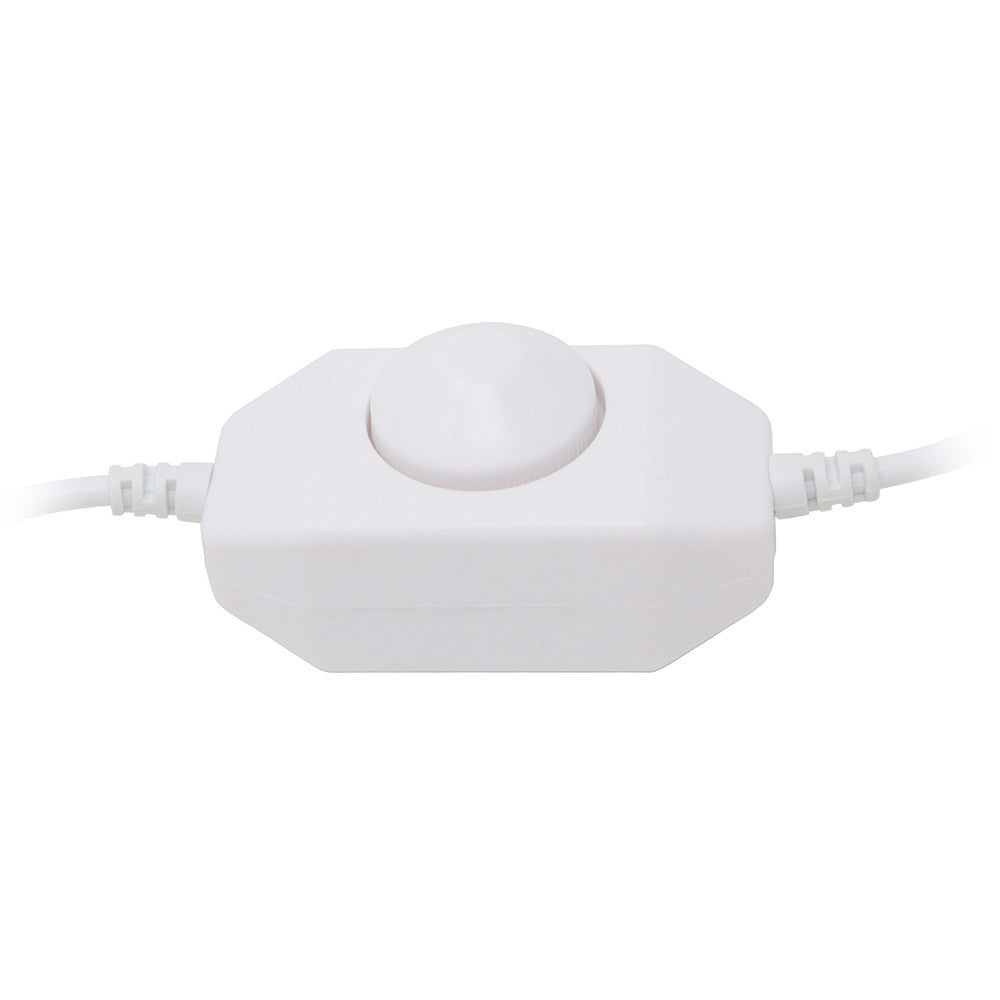 Rotary Dimmer Switch for Modular LED Under Cabinet Lighting (White)