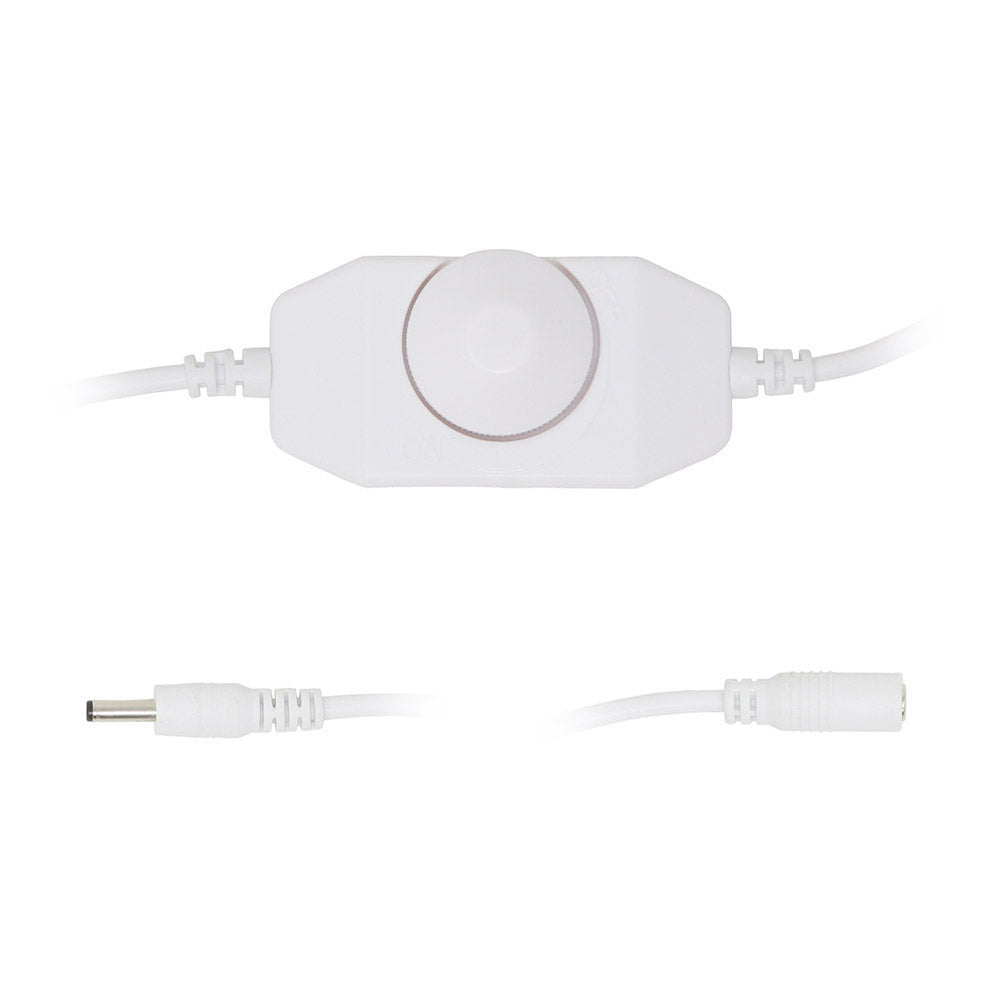 Rotary Dimmer Switch for Modular LED Under Cabinet Lighting (White)