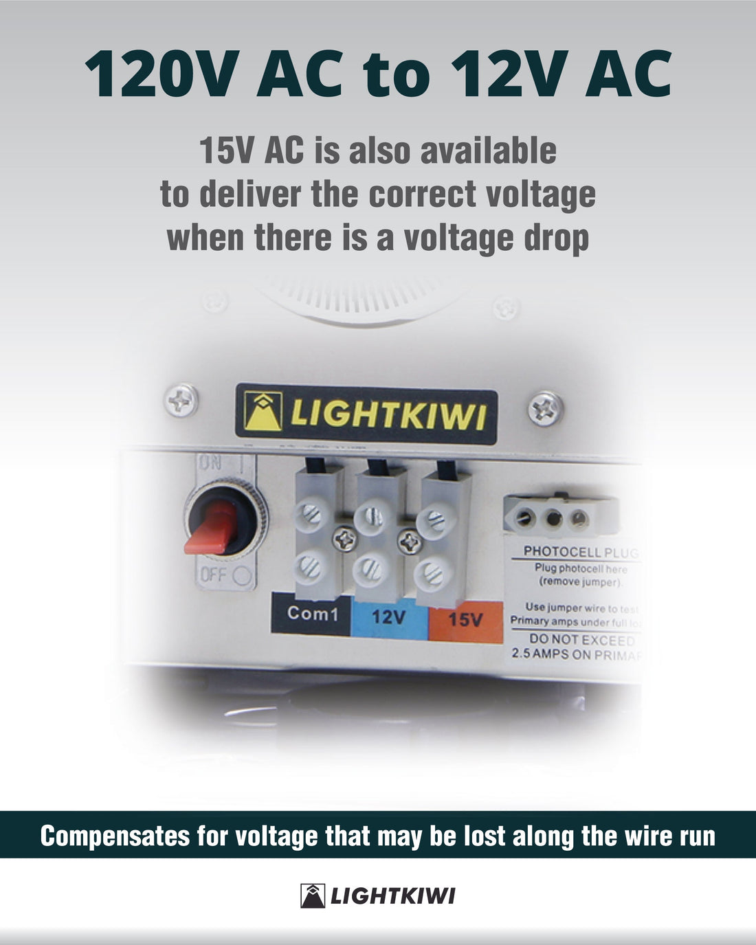 75W Landscape Transformer - Low Voltage Multi-Tap 12V-15V